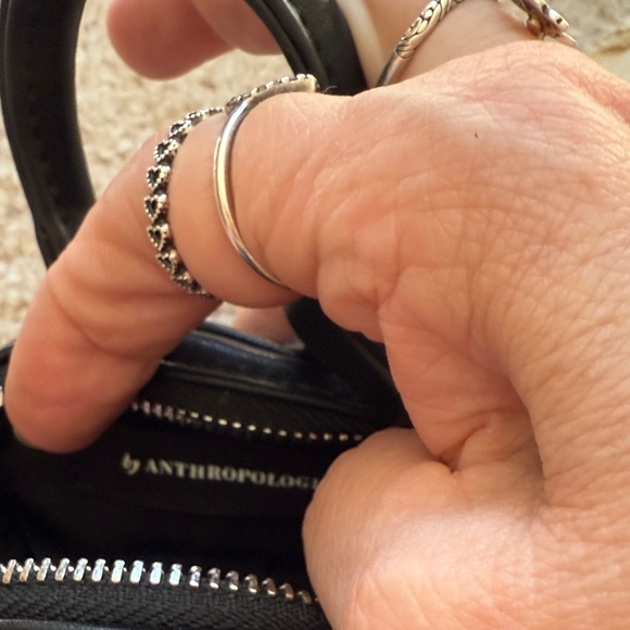 Anthropologie Mini Black Handbag. Bag charm/coin purse - Picture 6 of 7